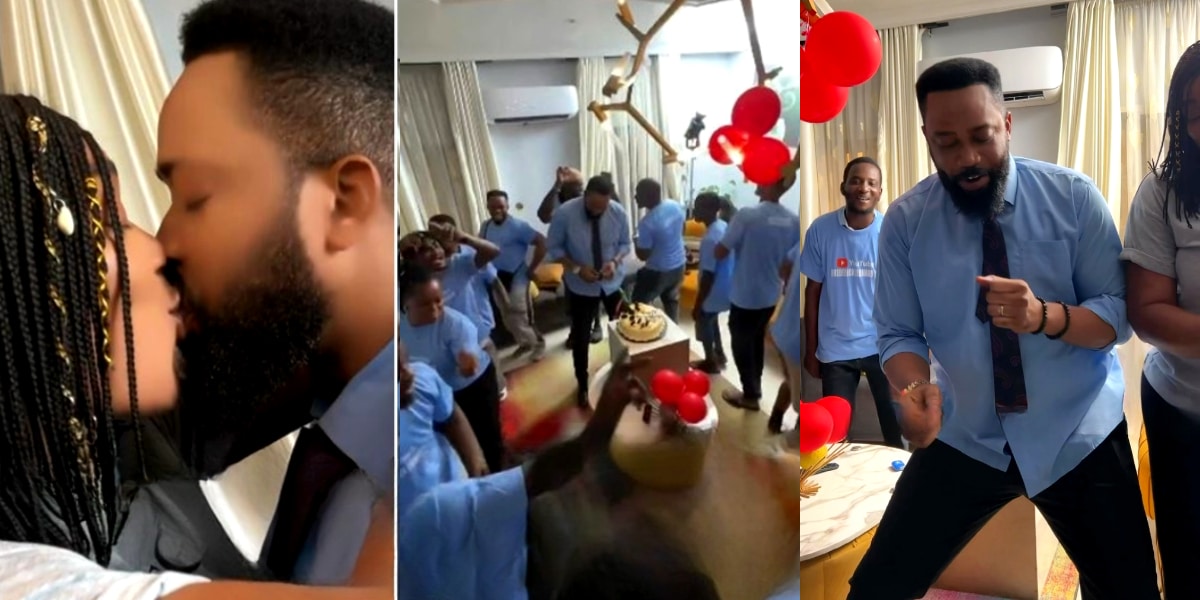 Peggy Ovire throws surprise birthday party for husband, Freddie Leonard